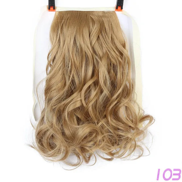 Extensiones de cabello sintético resistente al calor Allaosify marrón negro extensiones de cola de caballo con cordón de 12 pulgadas.