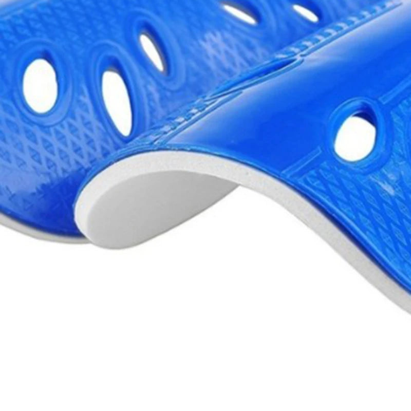 1 paire de protège-tibias de football en plastique pour enfants et adultes, équipement de protection respirant, 5 couleurs