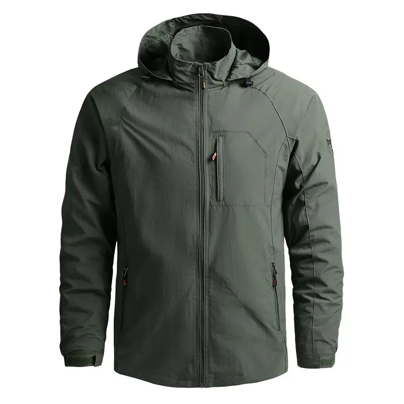 Chaqueta de Senderismo para Hombre, Impermeable con Capucha, Cortavientos, Abrigo de Invierno 2022, Chaqueta Casual, Táctica Militar, Capa, Techwear
