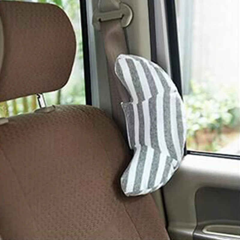 Almohada para cinturón de seguridad de coche para niños, cojín protector de correa de silla de coche, reposacabezas suave para bebé, soporte para cuello y hombros