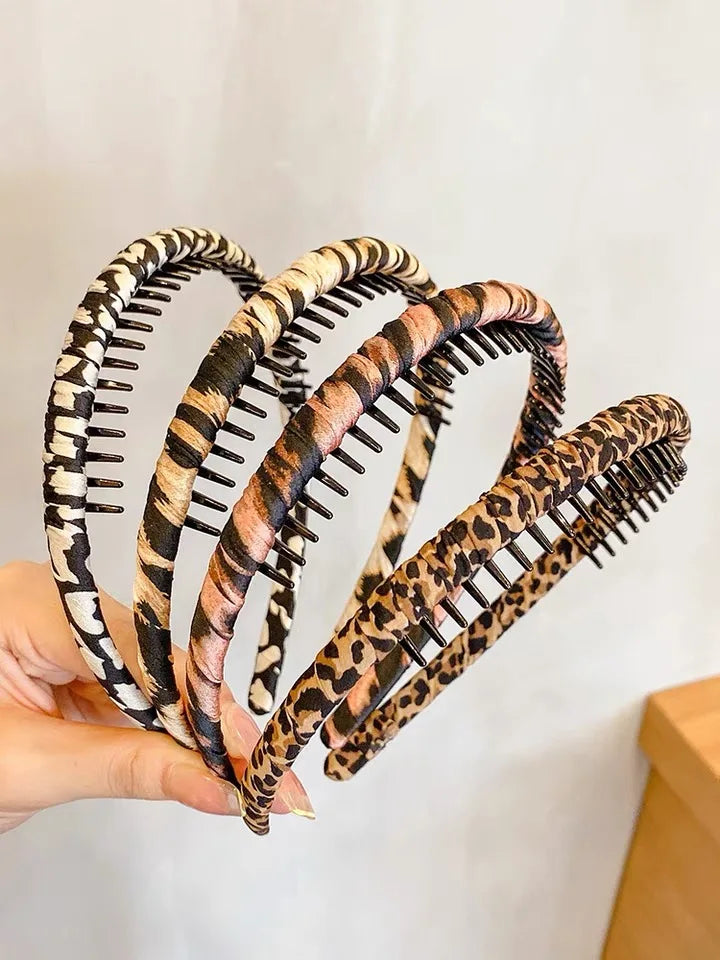 Nouveaux bandeaux tendance, serre-têtes antidérapants avec dents, élastiques pour cheveux, accessoires pour cheveux pour femmes et filles