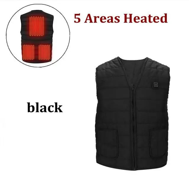 Gilet chauffant intelligent à 9 zones