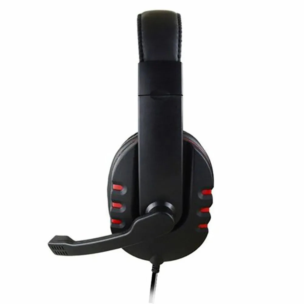 Casque de jeu filaire 3,5 mm, écouteurs de musique pour PS4, Play Station 4, PC, chat, ordinateur avec microphone