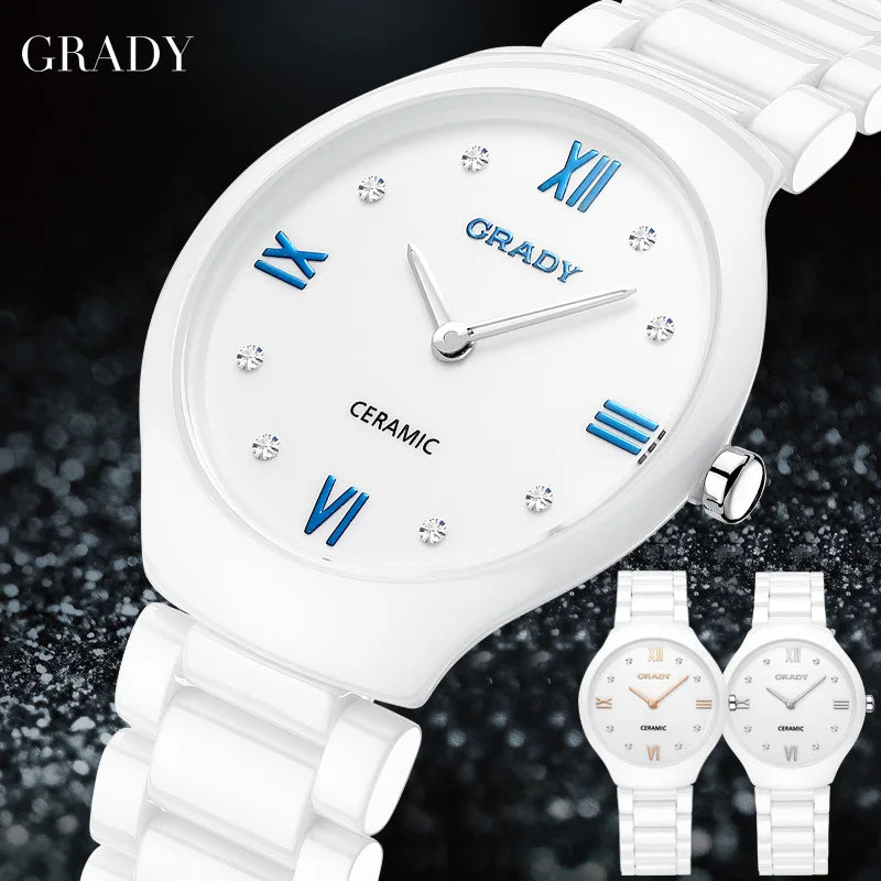 Women’s Luxury Ceramic Quartz Watch – Elegant, Modern & Perfect for Gifting