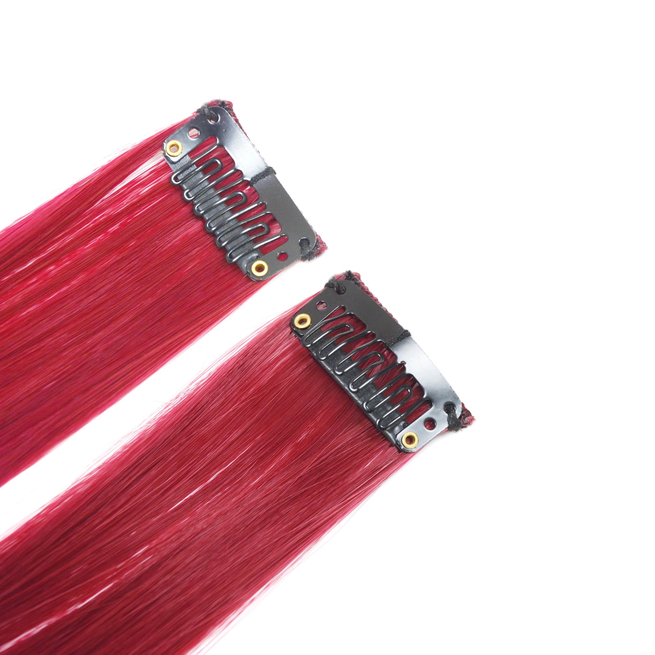 Extensiones de cabello sintético liso de 55,8 cm de largo, 37 colores, ignífugas, de clip, de una sola pieza