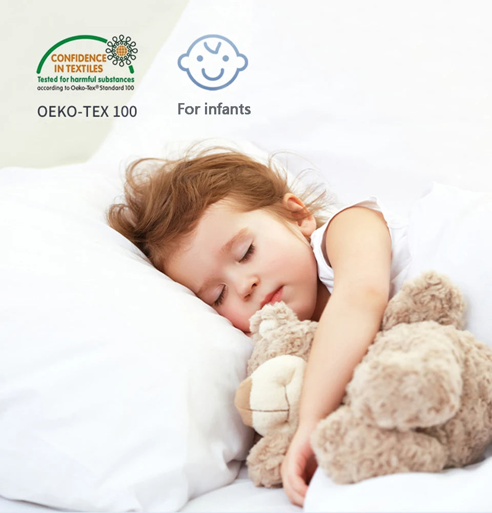 Glatt vanntett putetrekk til putevar Beskytter allergi putevar Anti-midd Veggedyrsikker glidelås Alle størrelser 1 stk