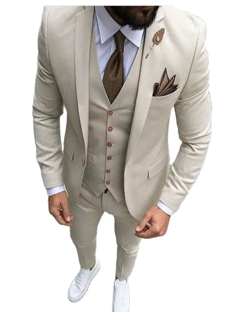Costume homme tendance couleur malt, costume homme sur mesure 3 pièces (veste + pantalon + gilet), blazer de mariage sur mesure, pantalon, tenue de soirée