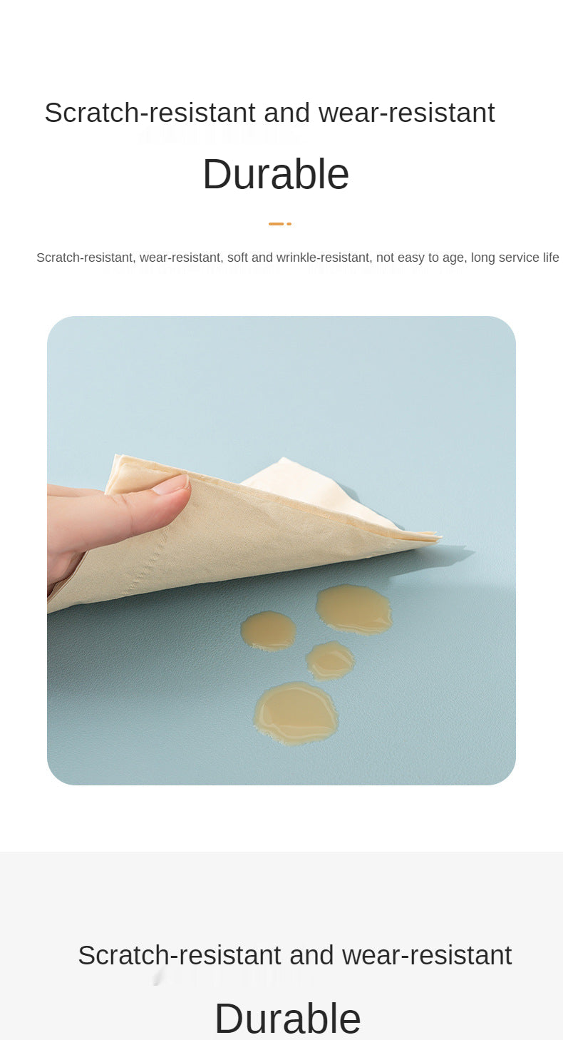 hvit musematte bærbar musematte stor spilling vanntett sklisikker PU semsket skinn skrivebordsmatte datatastatur skrivebordsmatte matter