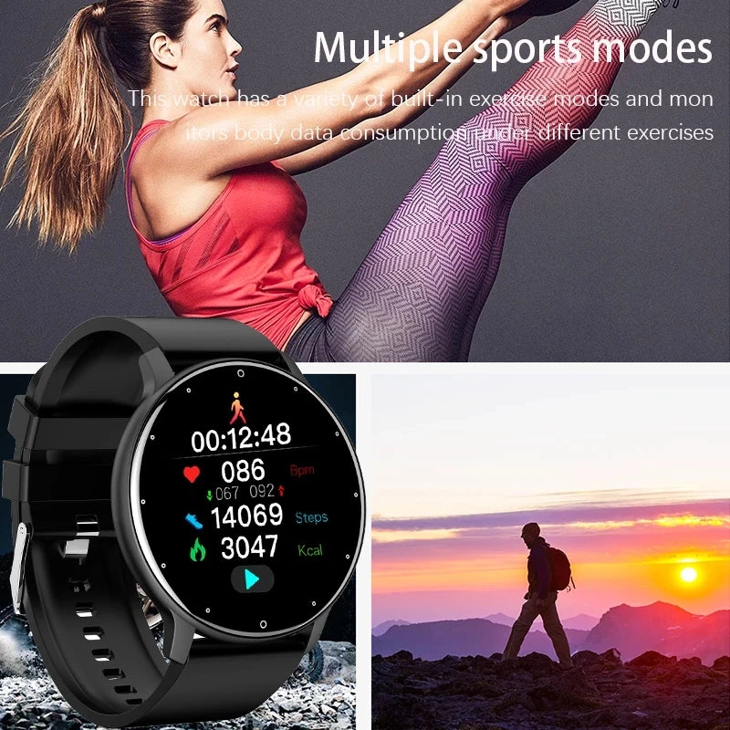 Reloj inteligente LIGE para mujer, hombre, regalo, relojes deportivos de fitness, monitor de ritmo cardíaco, Smartwatch resistente al agua para Xiaomi Android iOS
