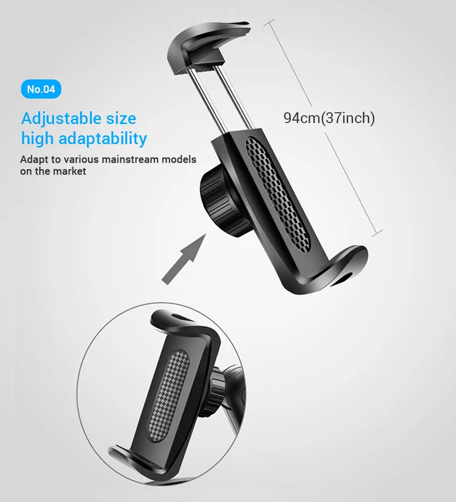 Soporte de teléfono para coche en salpicadero ABS, soporte de teléfono móvil para parasol, soporte de teléfono para espejo retrovisor de coche, accesorios de rotación de 360 grados
