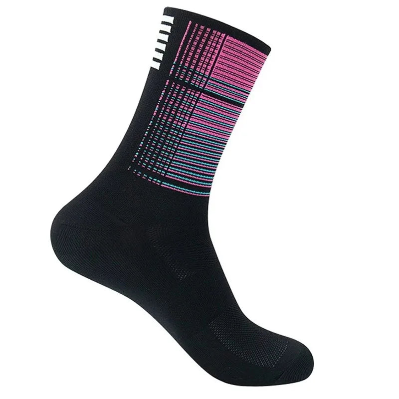 Calcetines deportivos de marca profesionales de alta calidad 2023, transpirables, para ciclismo de carretera, para deportes al aire libre, para carreras