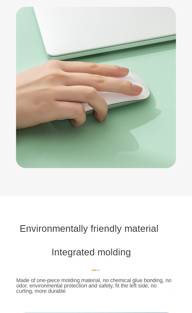 hvit musematte bærbar musematte stor spilling vanntett sklisikker PU semsket skinn skrivebordsmatte datatastatur skrivebordsmatte matter