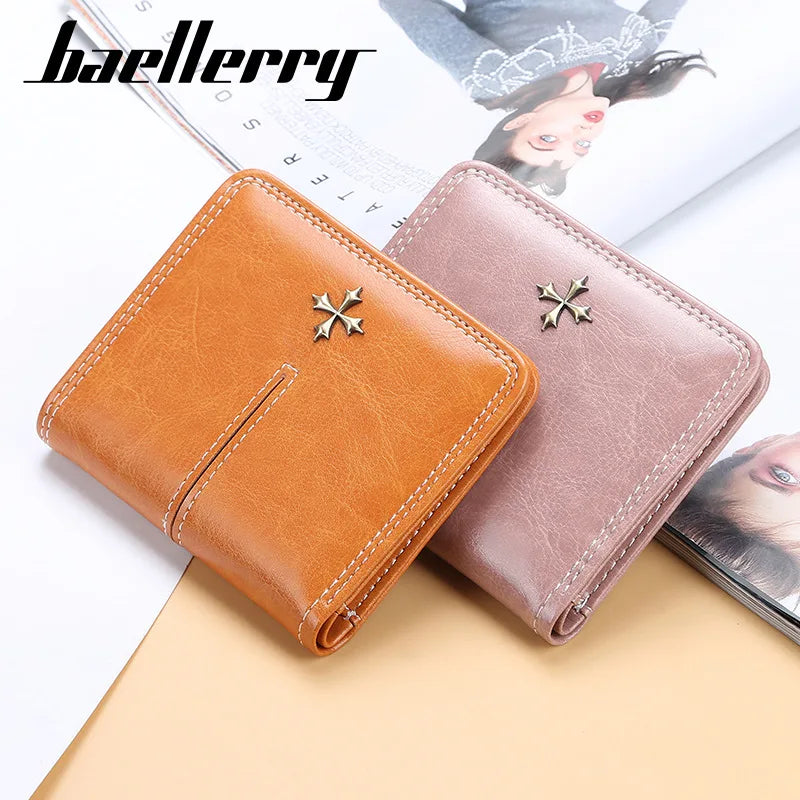 Monedero de cuero pequeño de lujo para mujer con bolsillo para monedas, cartera delgada, tarjetero para mujer, mini bolsa de dinero
