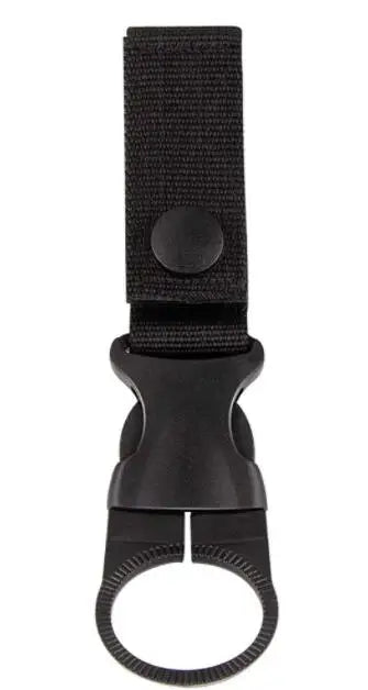 Colgador táctico de agua, clip de equipo para exteriores, mosquetón, hebilla para botella de agua, gancho, llavero, correa para cinturón, para senderismo y camping