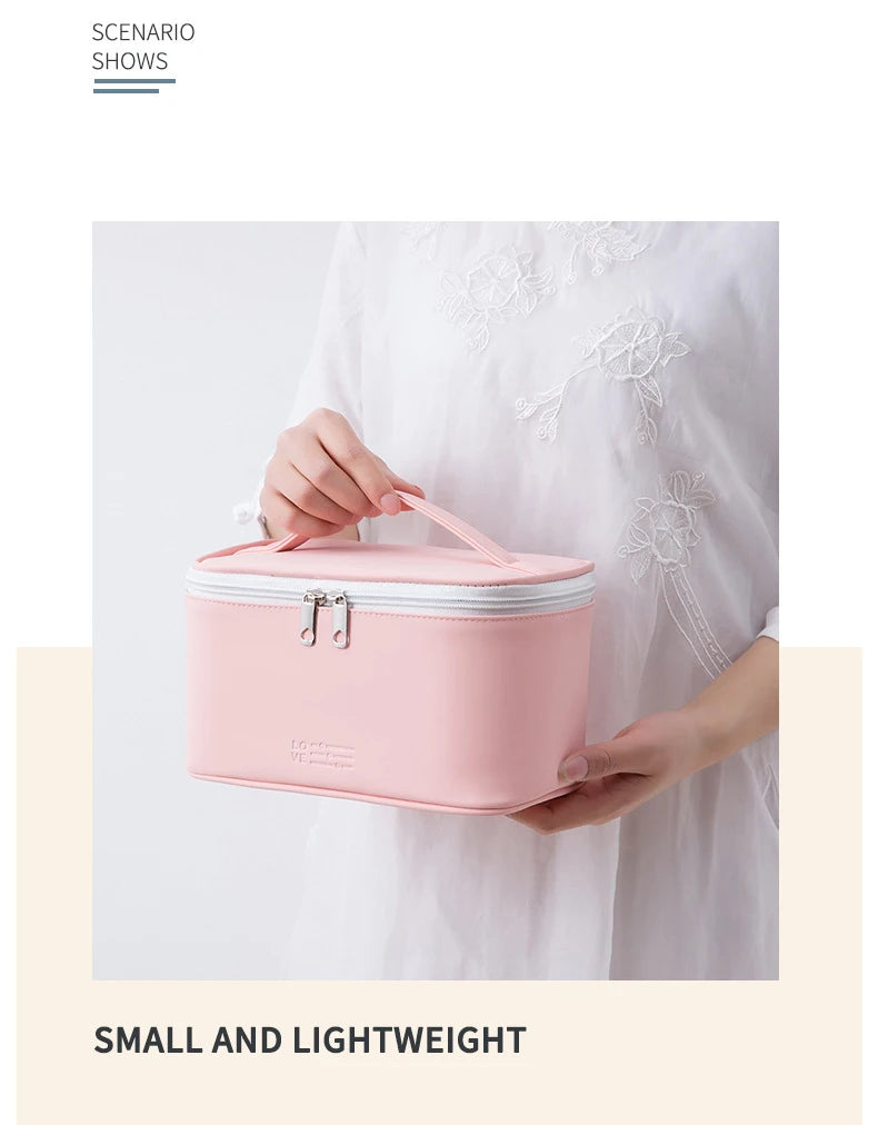 Bolsa de cosméticos para mujer, organizador de maquillaje de viaje, organizador de artículos de tocador, estuche de maquillaje con cremallera, neceser de viaje, bolsas de aseo.