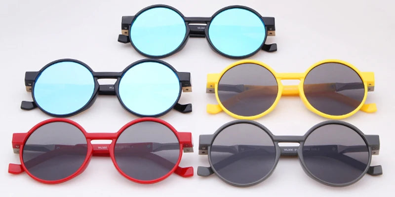 SORVINO Round Women Steampunk Sunglasses Red Yellow Gradient Sun Glasses Fashion Brand Designer Men Trendy Shades UV400 Gafas