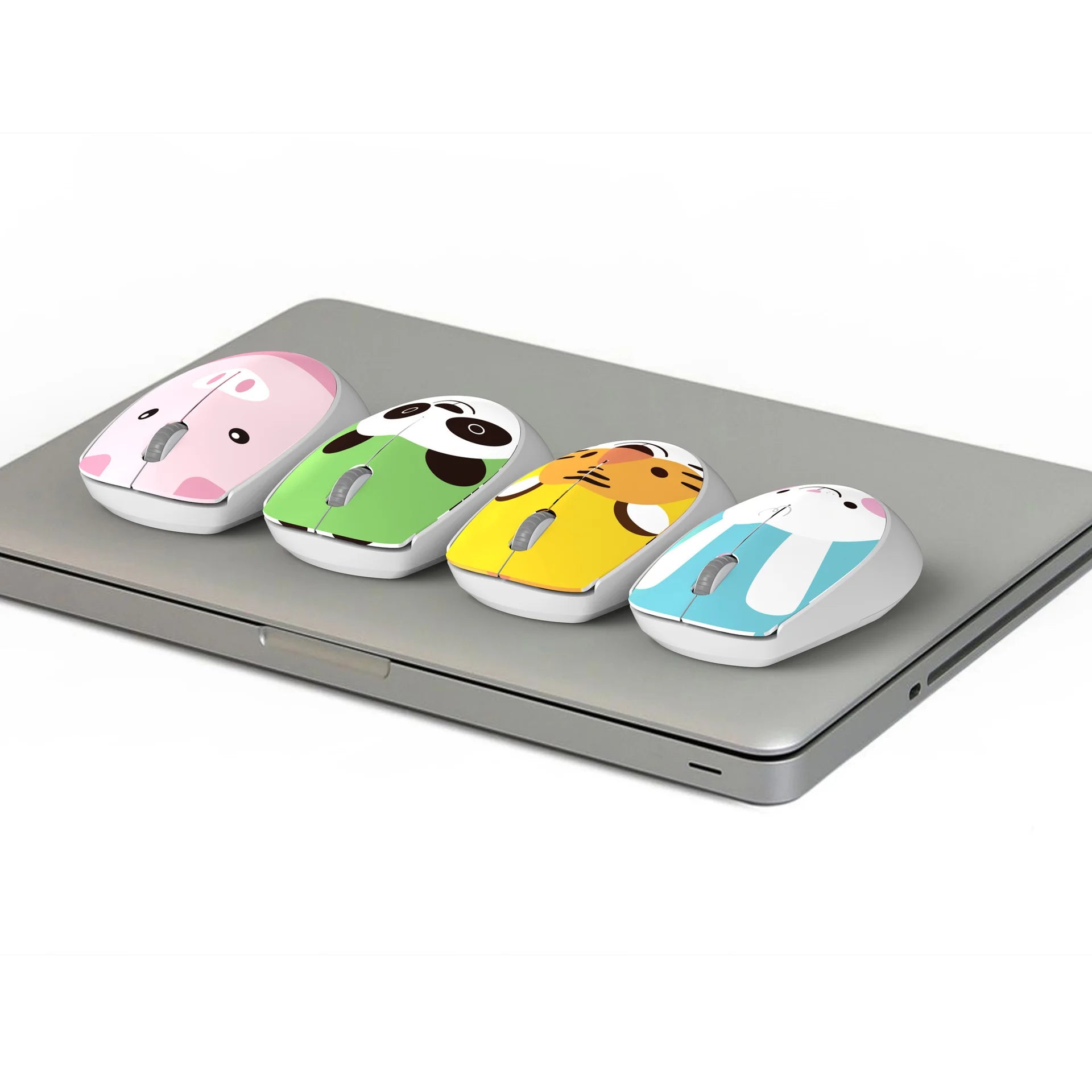 Lindo ratón rosa inalámbrico 2.4G USB mini recargable ergonómico regalo Mause, ratones ópticos silenciosos de dibujos animados para ordenador para niños