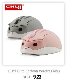 Lindo ratón rosa inalámbrico 2.4G USB mini recargable ergonómico regalo Mause, ratones ópticos silenciosos de dibujos animados para ordenador para niños