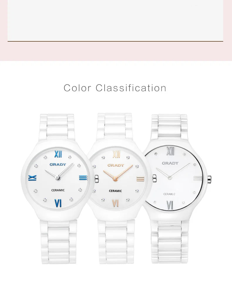 Women’s Luxury Ceramic Quartz Watch – Elegant, Modern & Perfect for Gifting
