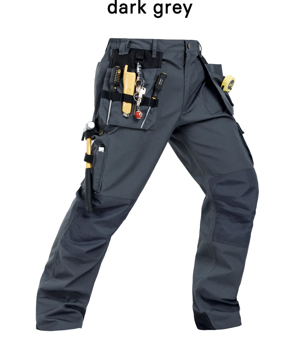 Pantalones de trabajo de hombre Craftsman, nuevos, de alta calidad, con múltiples bolsillos, pantalones de trabajo, ropa de trabajo de mecánico