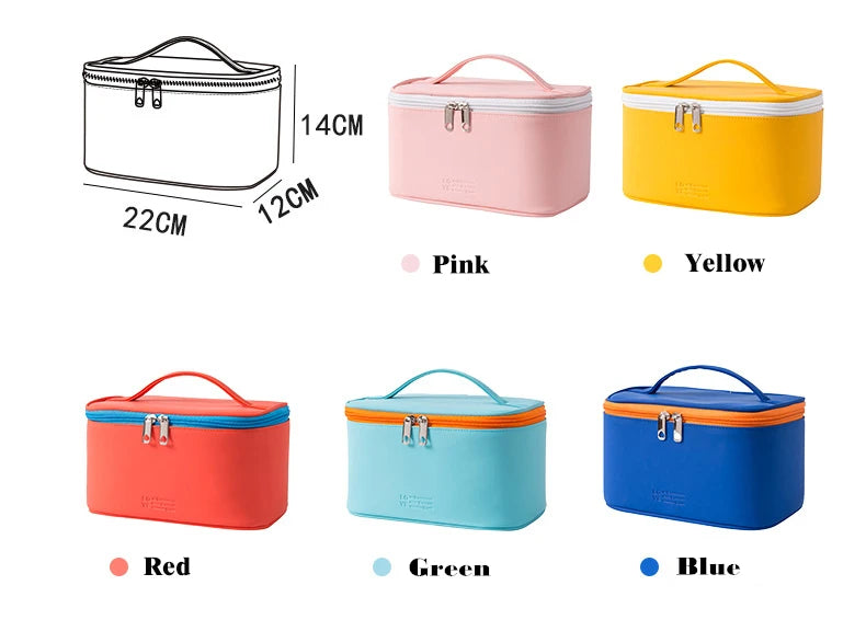 Bolsa de cosméticos para mujer, organizador de maquillaje de viaje, organizador de artículos de tocador, estuche de maquillaje con cremallera, neceser de viaje, bolsas de aseo.