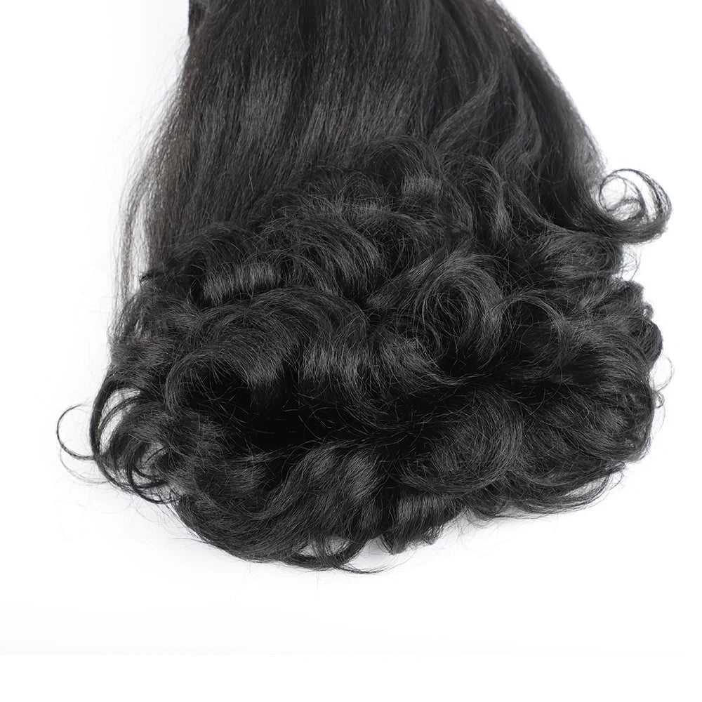Synthetic Curly Ponytail Hair Drawstring Fake Ponytail Afro Hairpiece Ombre Color High Puff Ponytail Extensions Synthetic Hair