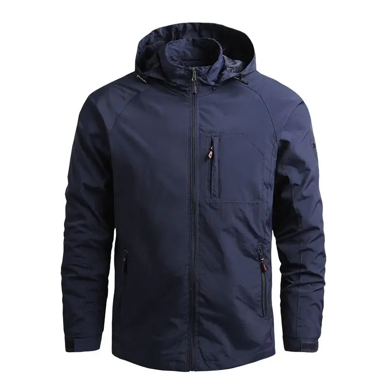 Chaqueta de Senderismo para Hombre, Impermeable con Capucha, Cortavientos, Abrigo de Invierno 2022, Chaqueta Casual, Táctica Militar, Capa, Techwear