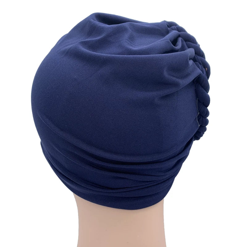 Diamantfletter Turbanhatt for kvinner Muslimsk hodeskjerf Panser Kvinnelig Inner Hijab Arabisk Hodeplagg Afrikansk Hodebånd Caps