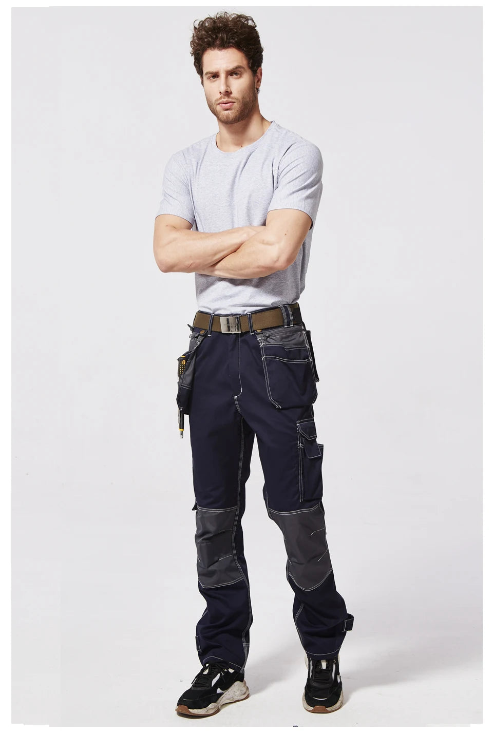 Pantalones de trabajo de hombre Craftsman, nuevos, de alta calidad, con múltiples bolsillos, pantalones de trabajo, ropa de trabajo de mecánico