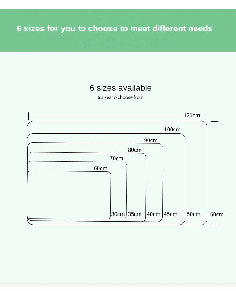 hvit musematte bærbar musematte stor spilling vanntett sklisikker PU semsket skinn skrivebordsmatte datatastatur skrivebordsmatte matter