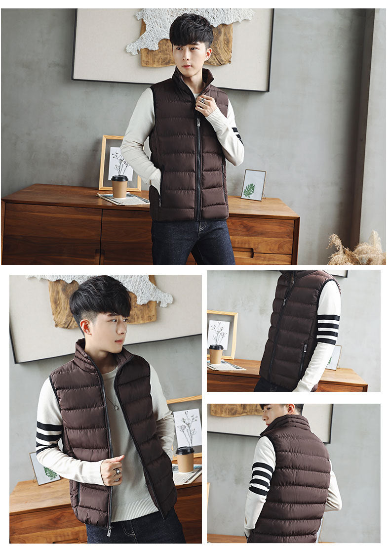 Chaleco para hombre, chaleco cortavientos para hombre, chaqueta sin mangas para hombre, chaqueta de invierno, abrigo informal para hombre, chaleco de algodón cálido grueso, chaleco grueso