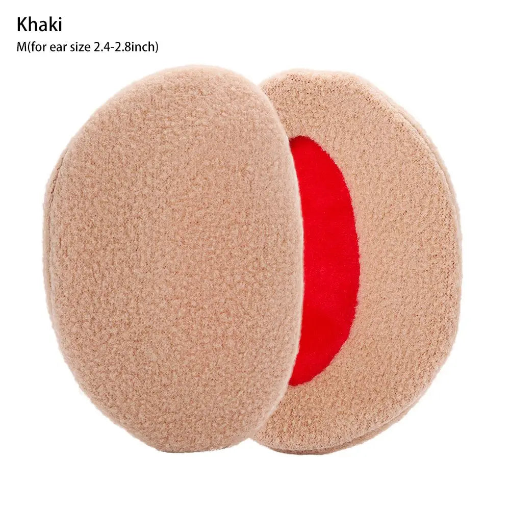 Bandless Ear Muffs Fleece Ear Muffs Thick Winter Windproof Warm Ear Covers Cold Weather Ear Warmer for Men Women