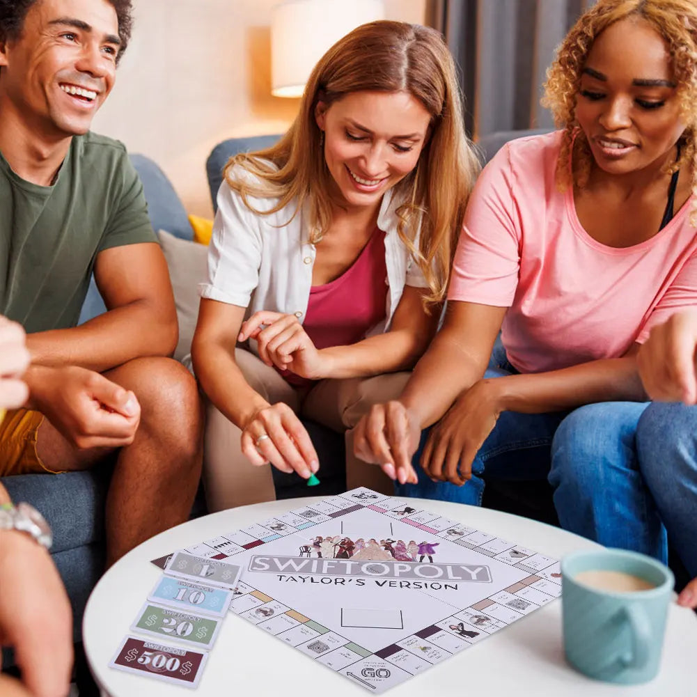 Jeu de société amusant, fête familiale, jeux d'échecs interactifs, jeu de société Swiftopoly, jeu de société interactif pour adultes