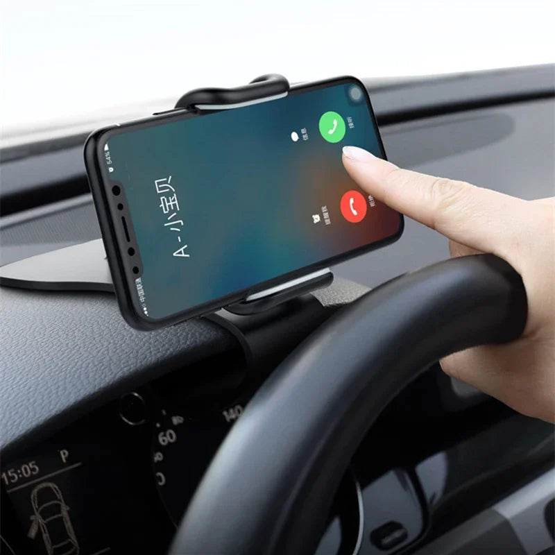 Support de téléphone portable universel rotatif à 360° pour voiture, support de tableau de bord pour téléphone portable à prise automatique