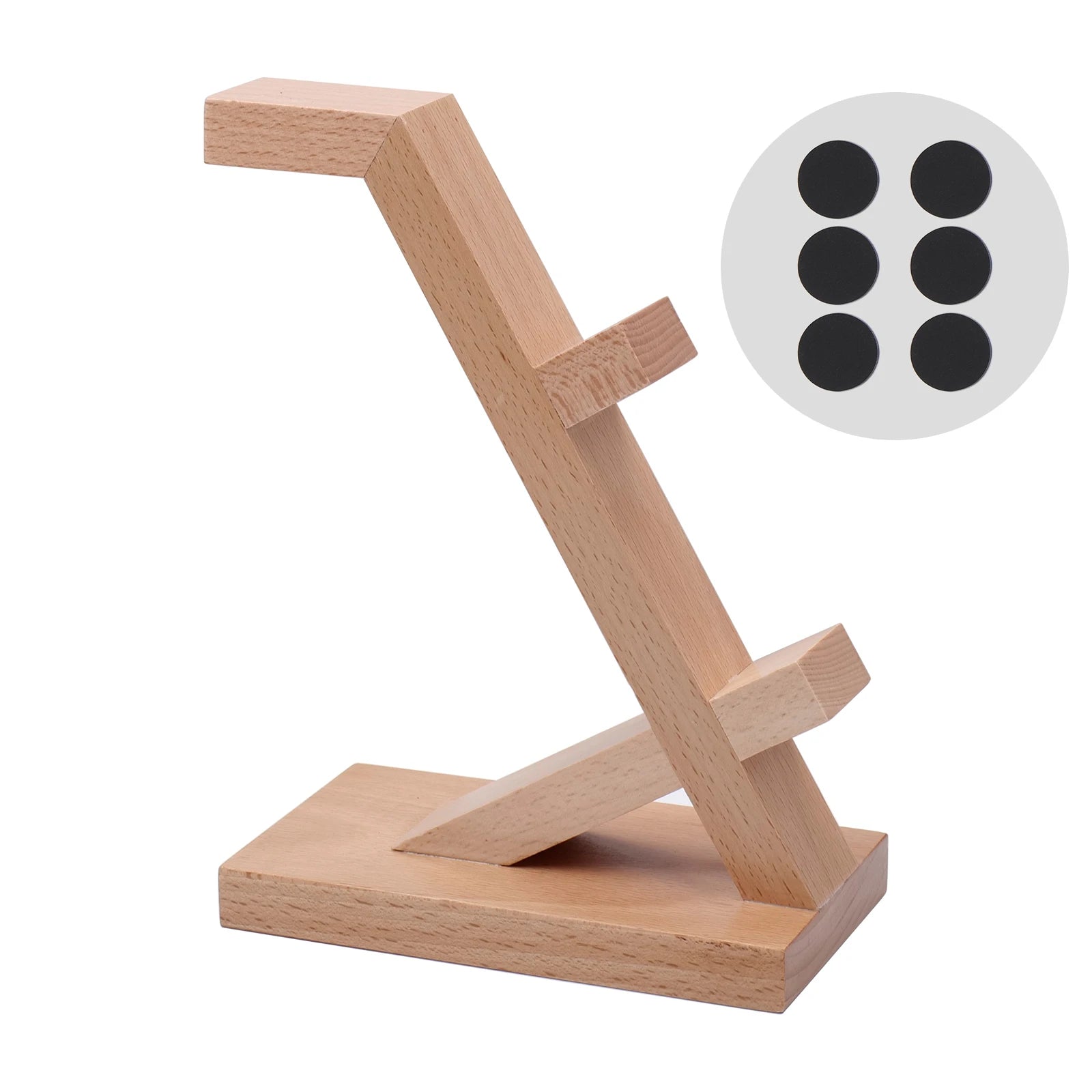 Soporte de madera para auriculares, soporte para auriculares gaming para escritorio, accesorios de gaming, regalo para AirPods, PS5, Xbox