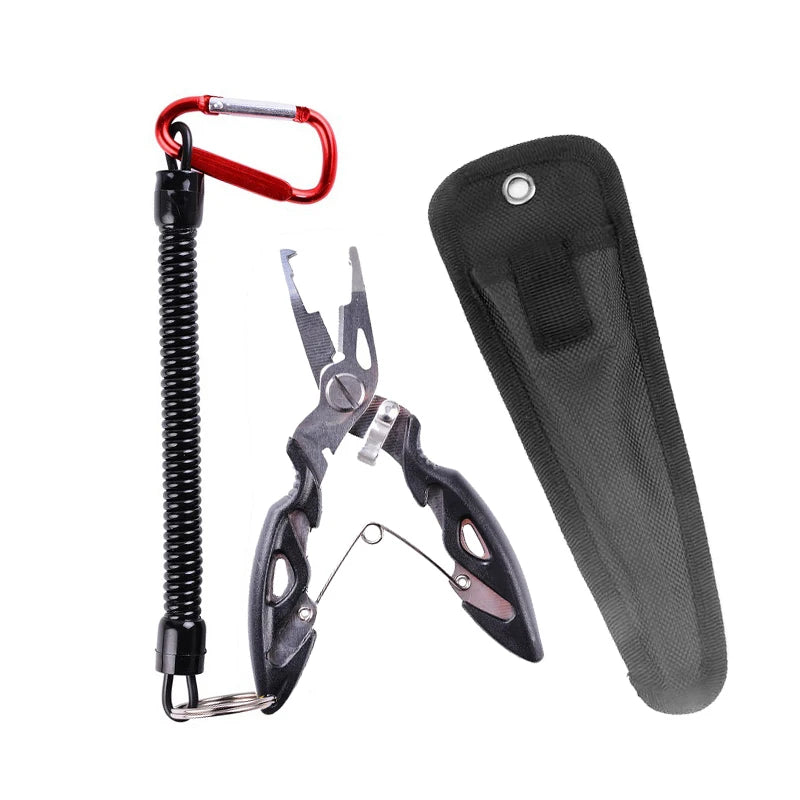 Alicates de pesca Herramientas Accesorios para bienes Alicates de aparejos Tornillo de banco Tijeras para tejer moscas Juego de trenzas Pinzas para pescado Multifunción