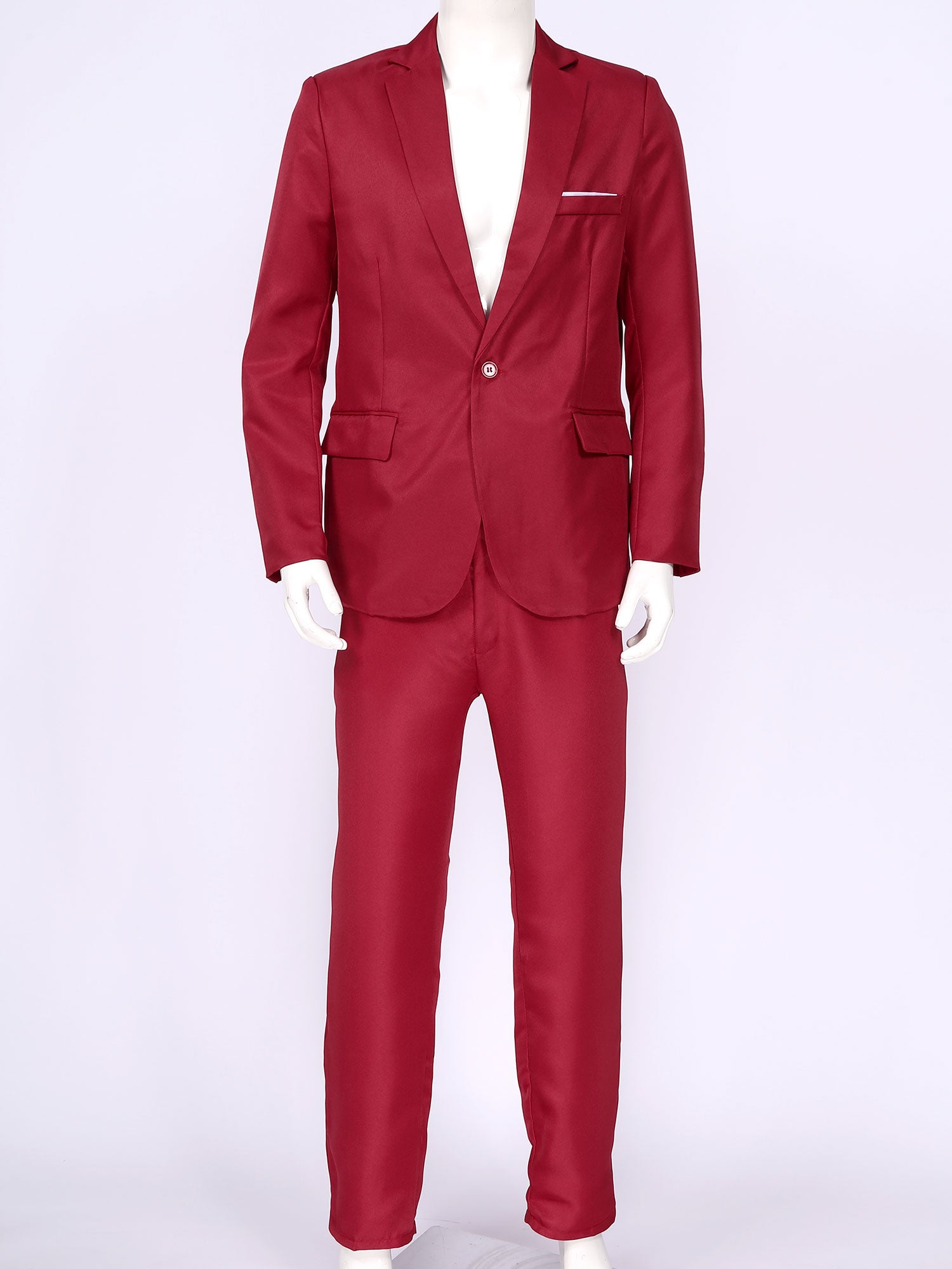 Traje de hombre de caballero de 2 piezas, uniforme formal, chaqueta de blazer de manga larga con solapa y pantalón, trajes para reuniones de oficina, negocios y fiestas de boda