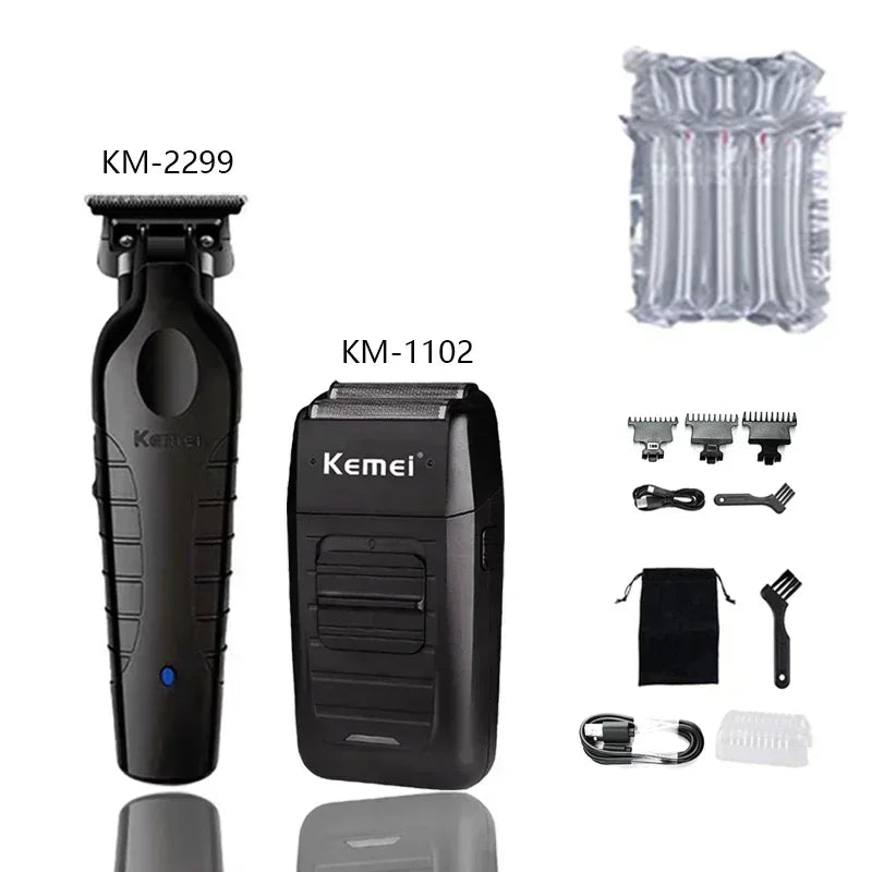 Kemei KM-2299 Máquina cortapelo recortadora de cabello para hombre, cortadora de pelo profesional