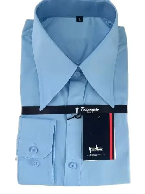 Camisa de hombre diseño retro marca de moda camisa de punta larga - camisa personalizada auténtica de apariencia retro para hombre