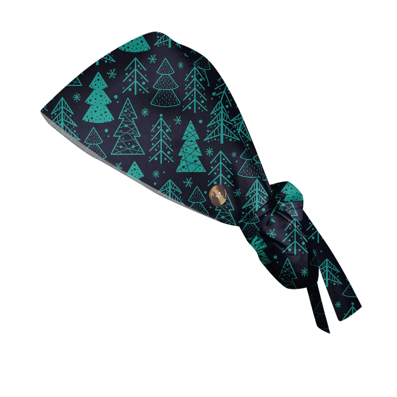 Gorro de Trabajo de Pelo Largo con Estampado Navideño a la Moda, Gorro de Trabajo Ajustable, Gorro de Enfermería para Salón de Belleza, Gorro Quirúrgico Femenino, Gorros de Enfermera