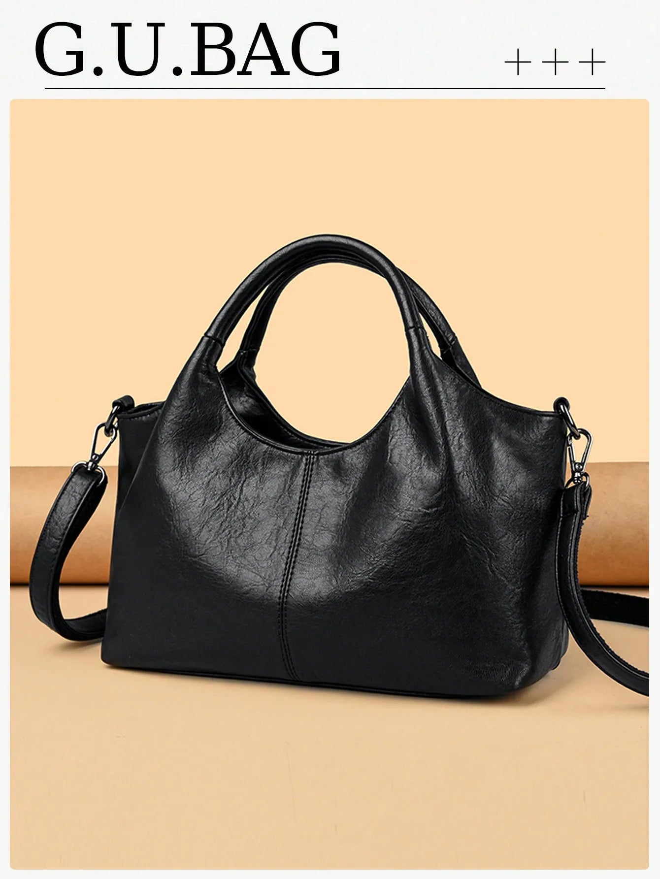 Black Leather Tote