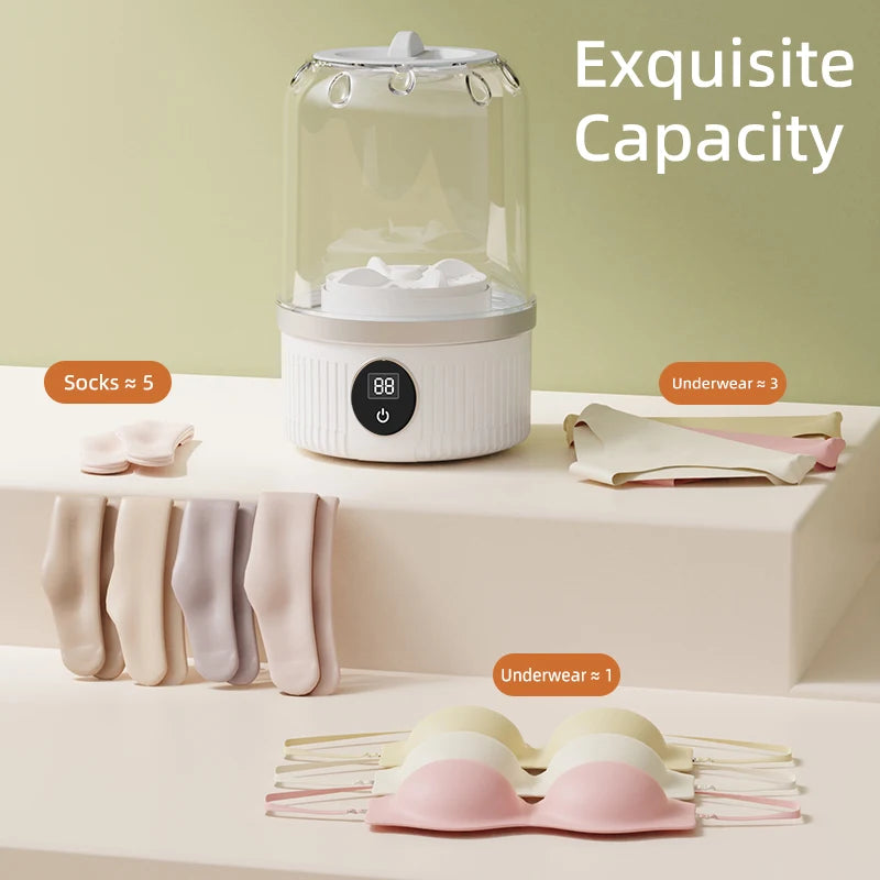 Mini Washing Machine Household Electric Washing Cup Underwear Socks Small Wireless Charging Washing Machine