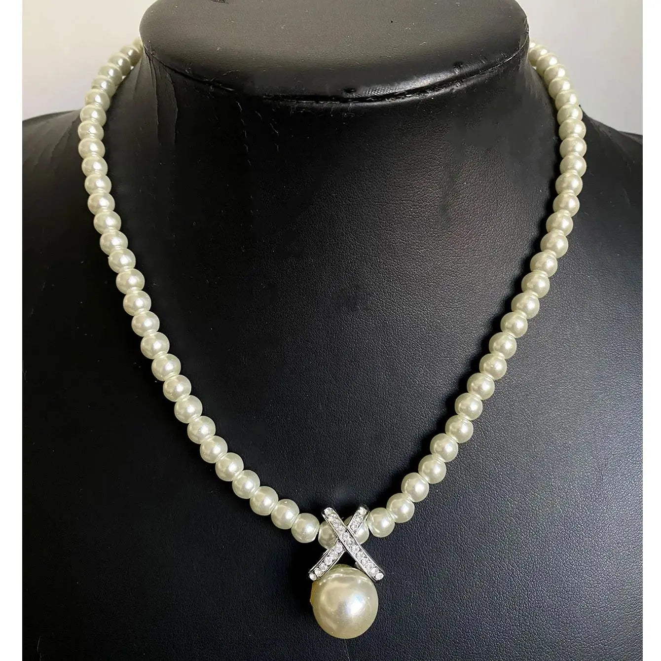 Juego de joyas de novia de perlas y cristales – Elegante, atemporal y con gracia chic