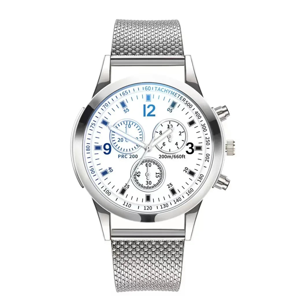Nuevo reloj de hombre, banda de lujo, reloj redondo, moda, Blu-ray, reloj romano para hombre, relojes para hombre, שעון ספורט, часы мужские наручные