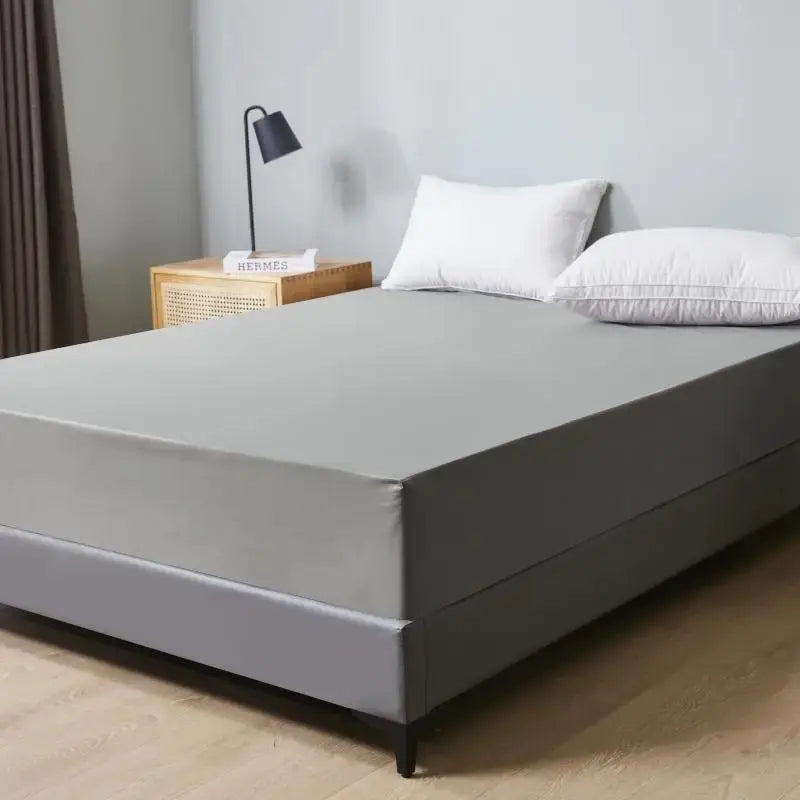 Sikker, vanntett madrassbeskytter, myk og komfortabel, pustende, ensfarget madrasstrekk, maskinvaskbar