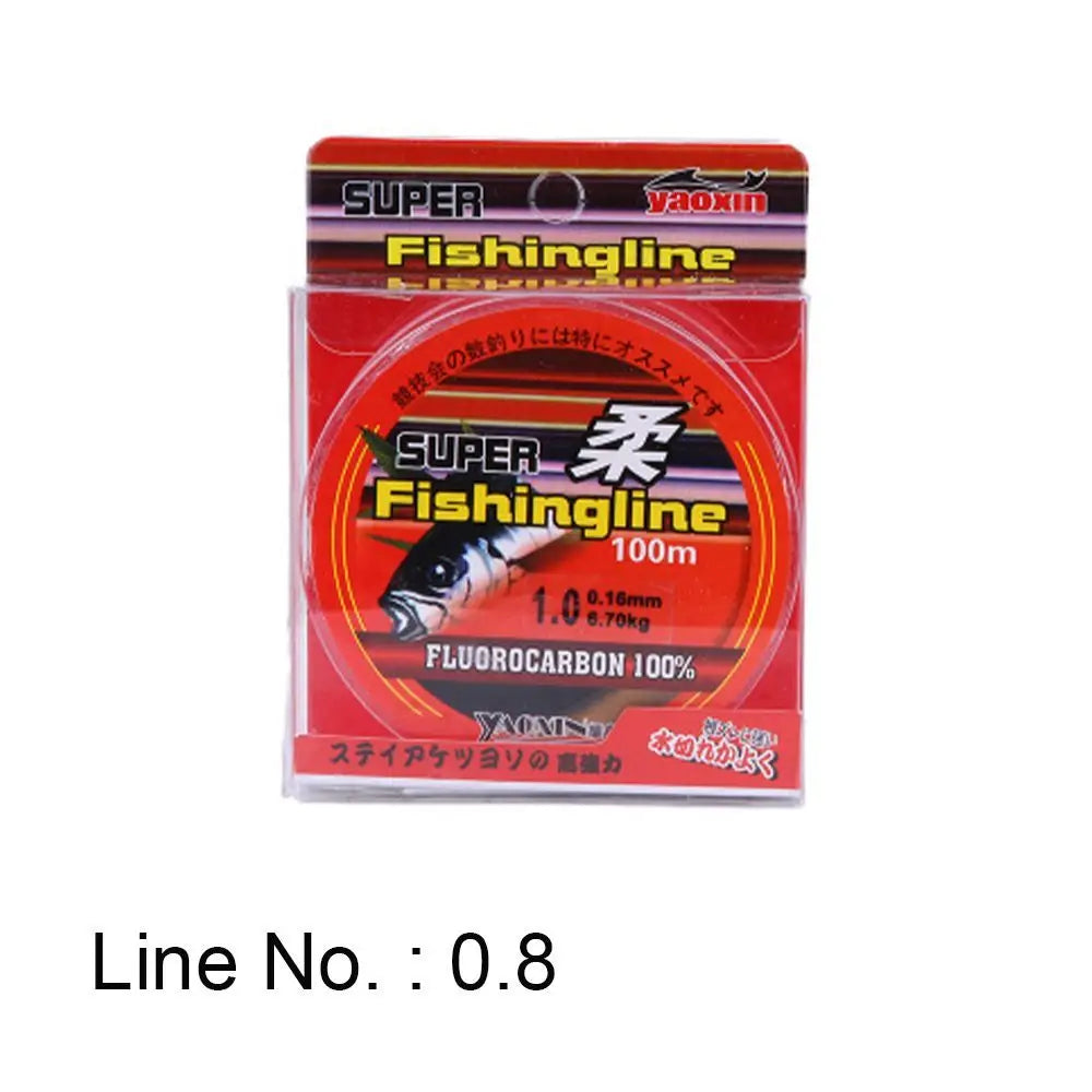 100m 100% Fluorocarbon Duradero Pesca 0.8-6LB Hilo de Pescar Monofilamento Nylon PA