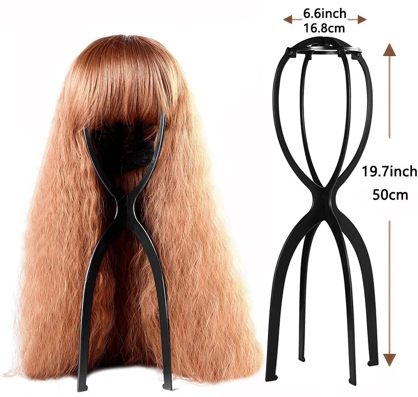 3-Piece Portable Wig Stand Set