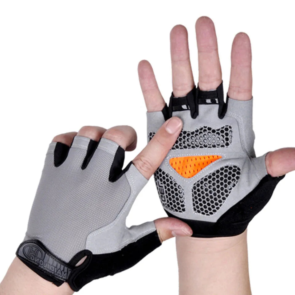 GTUBIKE Half Finger Weightlifting Gloves Cycling Fitness Shock Absorbent Non-slip Sports Climbing Outdoor For Men And Women