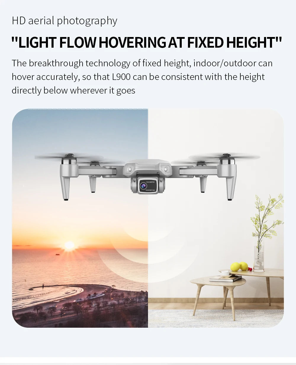 Dron L900 Pro 4K Profesional 5G GPS HD Doble Cámara Fotografía Plegable Sin Escobillas Quadcopter Distancia RC 1.2KM Drones Juguetes