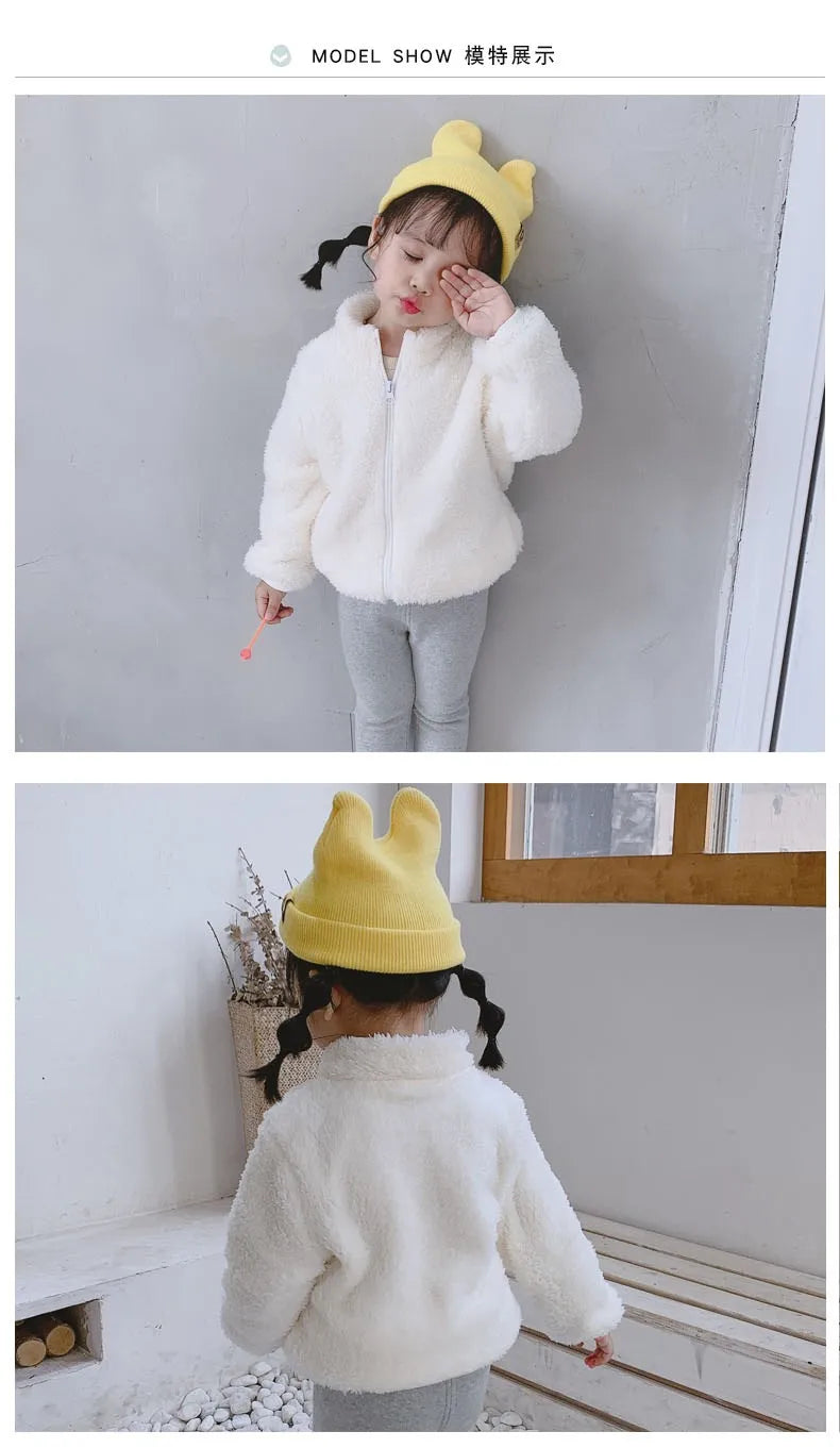 Abrigos de invierno para niñosNueva ropa de abrigo para niños Chaqueta cálida de forro polar para niños Chaquetas para bebés niñas para otoño primavera Ropa para niños
